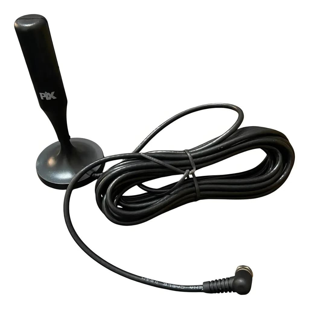 Antena Digital Full Hd Hdtv Interna Externa 5m Pix Preto Modelo 008-9500
