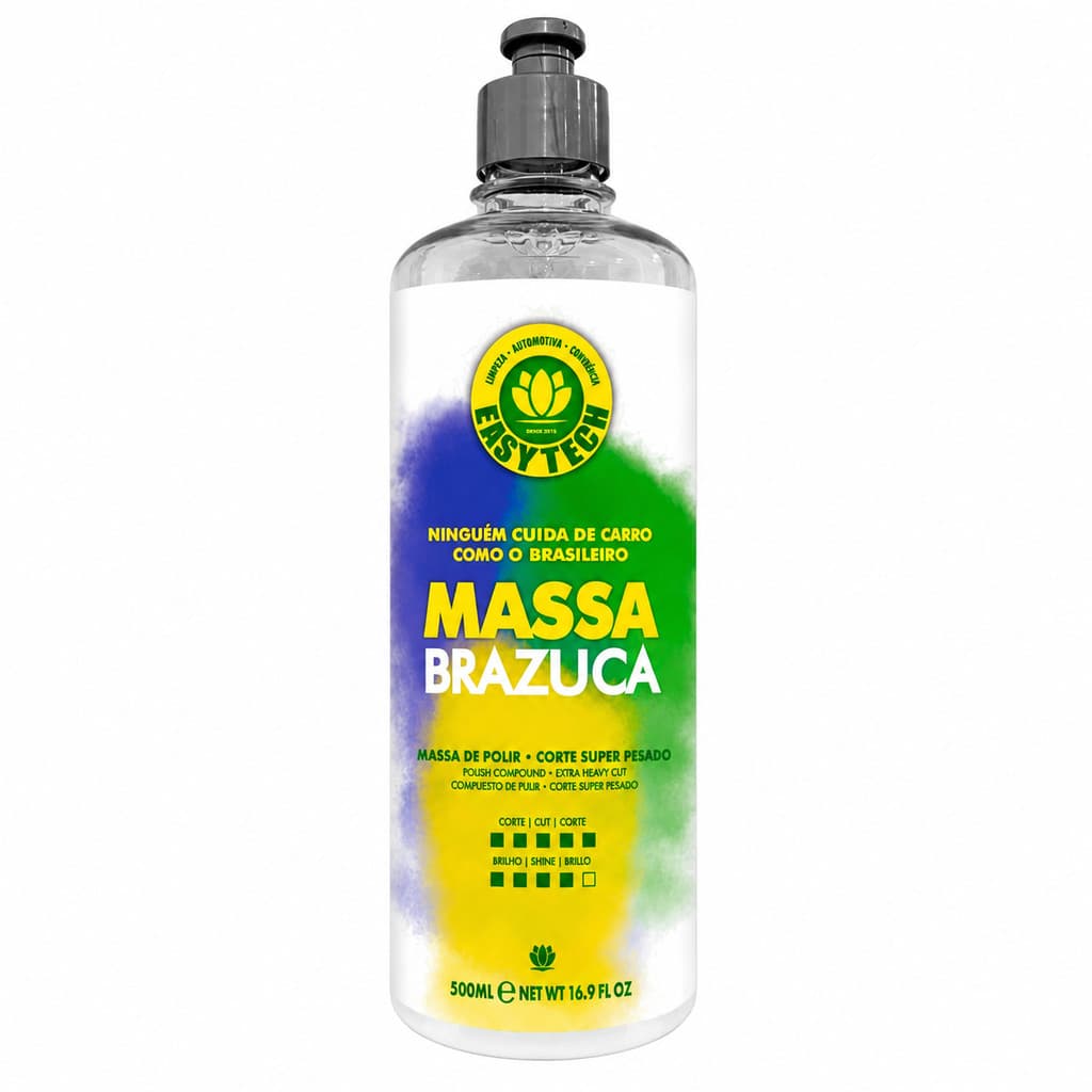 Massa De Polir Brazuca Easy Tech Corte Pesado 500ml Cor Branco //cod02