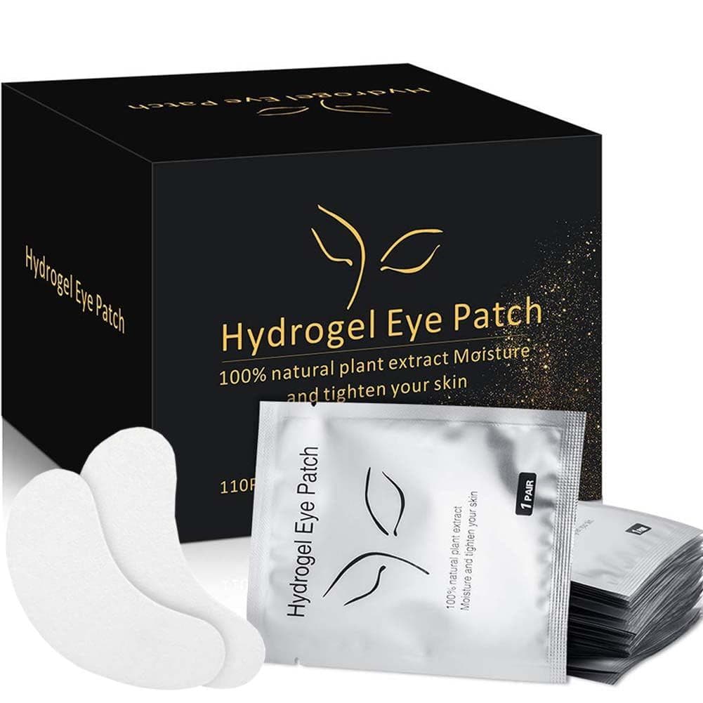 Ocim100 Par de Patches para Aba Inferior dos Olhos para Extensão de Cílios, Patches de Hidrogel para Extensão de Cílios/
