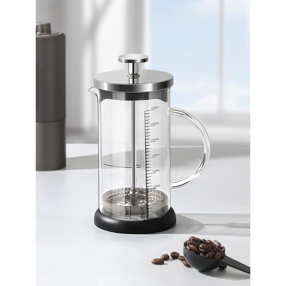 Pote de prensa francesa para café, prensa manual para chá, copo de filtro de café de vidro, cafeteira doméstica, filtro,