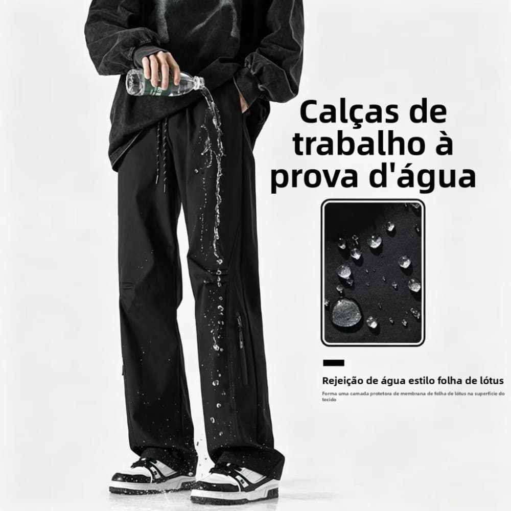 Calça Corta Vento Impermeável Unissex Casual Esporte Outdoor