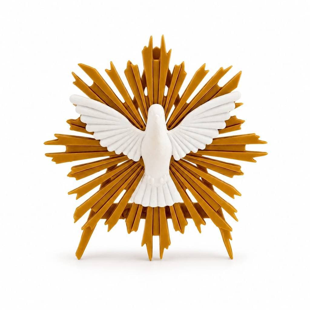 Mini Divino Espírito Santo Decorativo | Batizado, Primeira Comunhão e Padrinhos