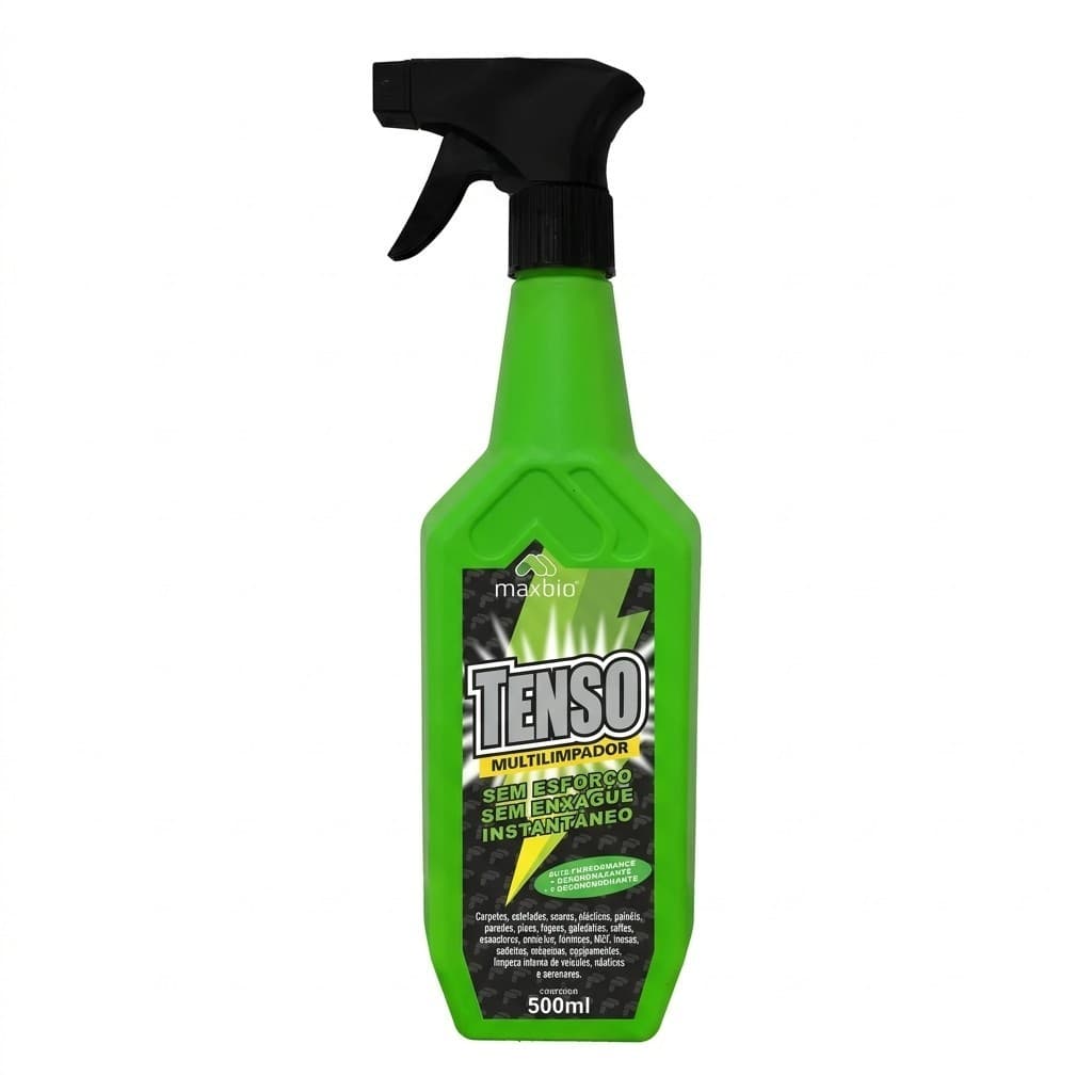 Tenso Multilimpador 500ml Limpeza por Flotação Sem Enxágue, Multiuso p/ Estofados Pisos Superfícies