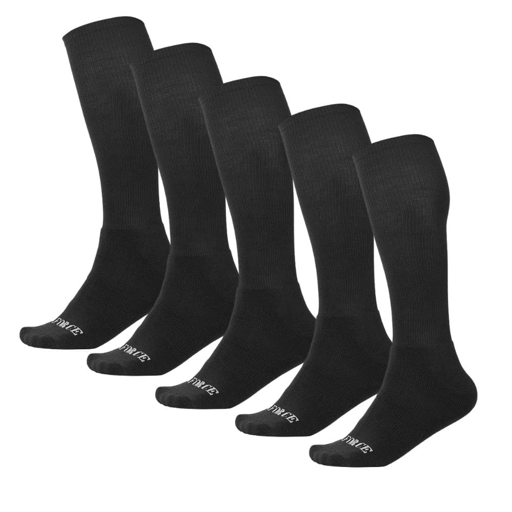 Kit 5 Meias Batalha Cano Longo Preto 41-45 Cano Alto Invictus