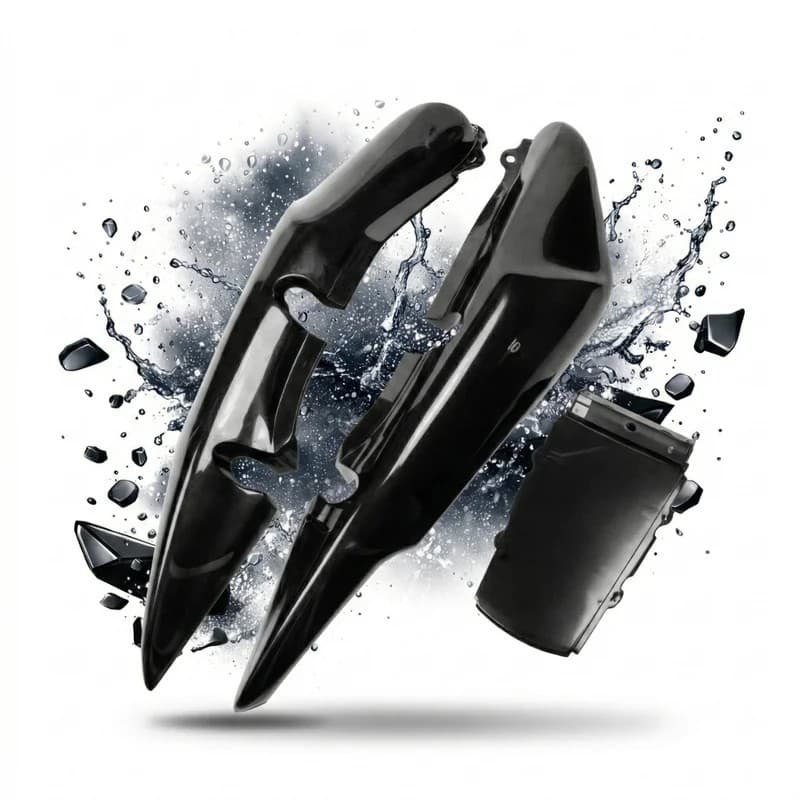 Carenagem Rabeta Titan 150 Preto Preta 2004 2005 2006 2007 2008 Pintado Envernizado