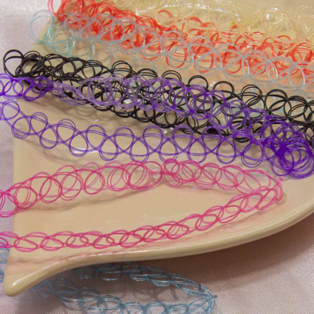 Kit 12 Colares Gargantilha Renda Rendinha Choker Feminino