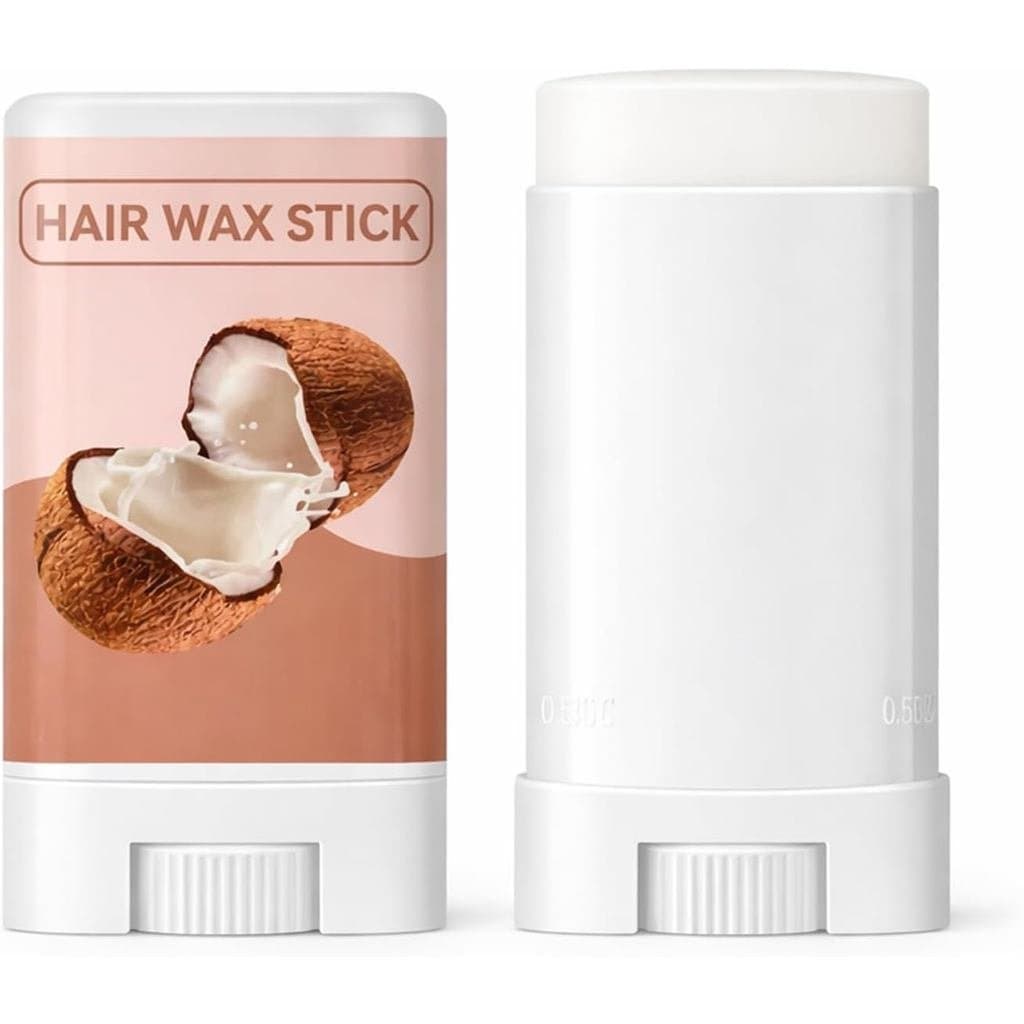 Bastão de Cera Capilar de Coco para Controle de Cabelos Rebeldes, Bastão Modelador Anti-Frizz com Fixação Forte, Cera Fi