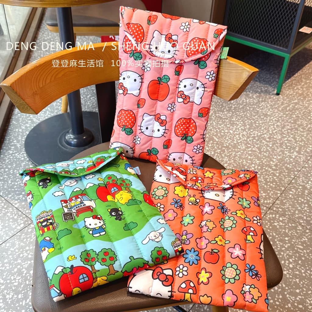 Japonês dos desenhos animados bonito hellokitty gato tablet PC 43cm computador tablet forro saco protetor caso