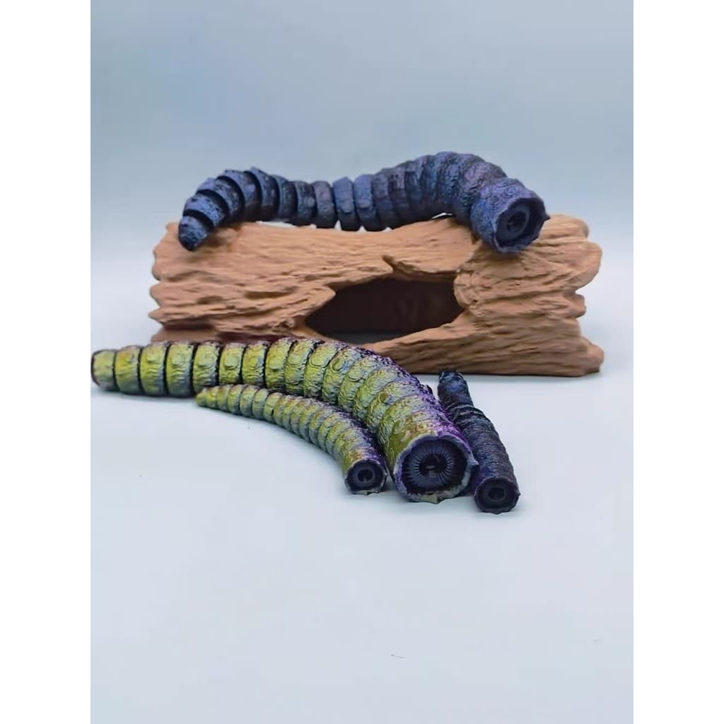 Sandworm móvel modelo de impressão 3D Dune simulação periférica Multi-articular brinquedo descompressão Cthulhu monstro