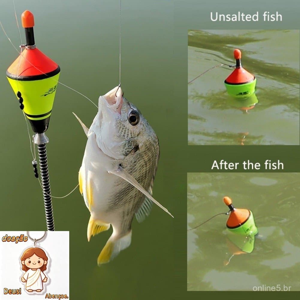 (Em Estoque) Automática De Pesca Float Gota De Água Para A Da Carpa Nano EVA Enfrentar Luz Noite Bobber Luminosa Flutuan