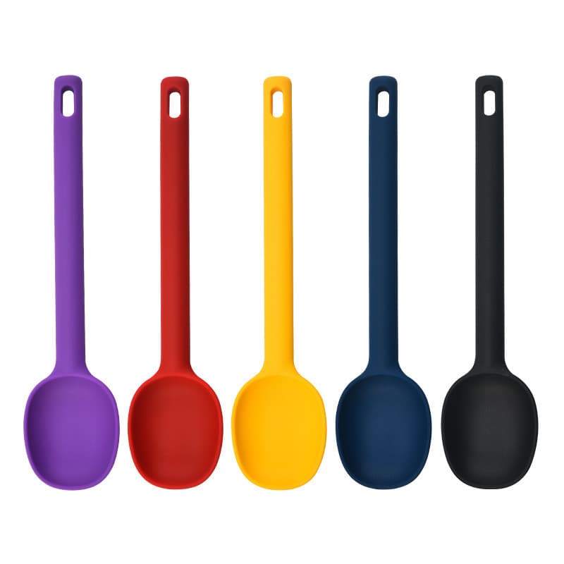 Colher de agitação de Silicone grande colher secreta com tudo incluído utensílios de cozinha de jantar colher de