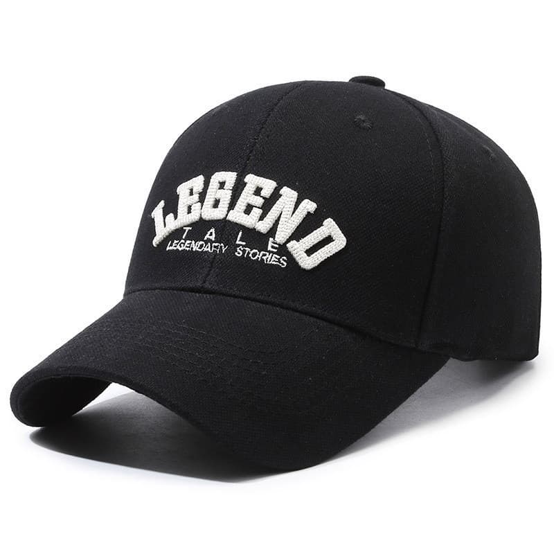Boné de Beisebol Bordado com Letras, Versão Coreana Nova para Primavera e Outono, Boné Casual Versátil com Aba Curvada p