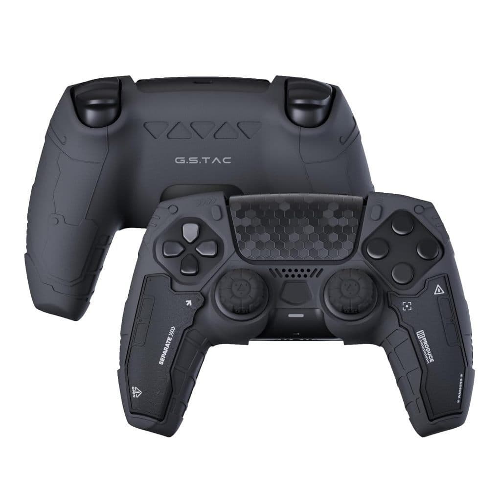 Conjunto De Pele De Controlador GeekShare Gstac Tactical PS5 , Capa Protetora De Silicone Antiderrapante Para Controle S