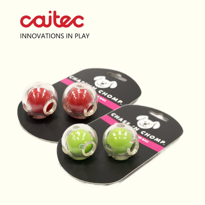 CAITEC filhote de cachorro brinquedo bola Mini cão brinquedo filhote de cachorro som bola mordida-resistente elástico Mo