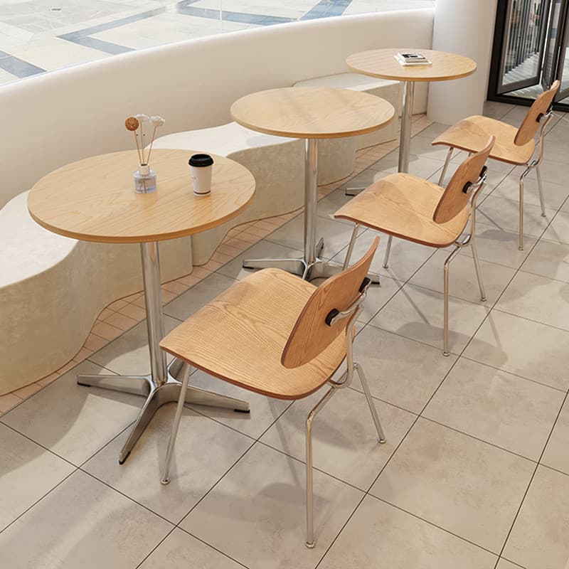 Cadeira de mesa para loja de chá e leite Placa oceânica redonda pequena Sobremesa Sala de cozimento Cadeira de mesa