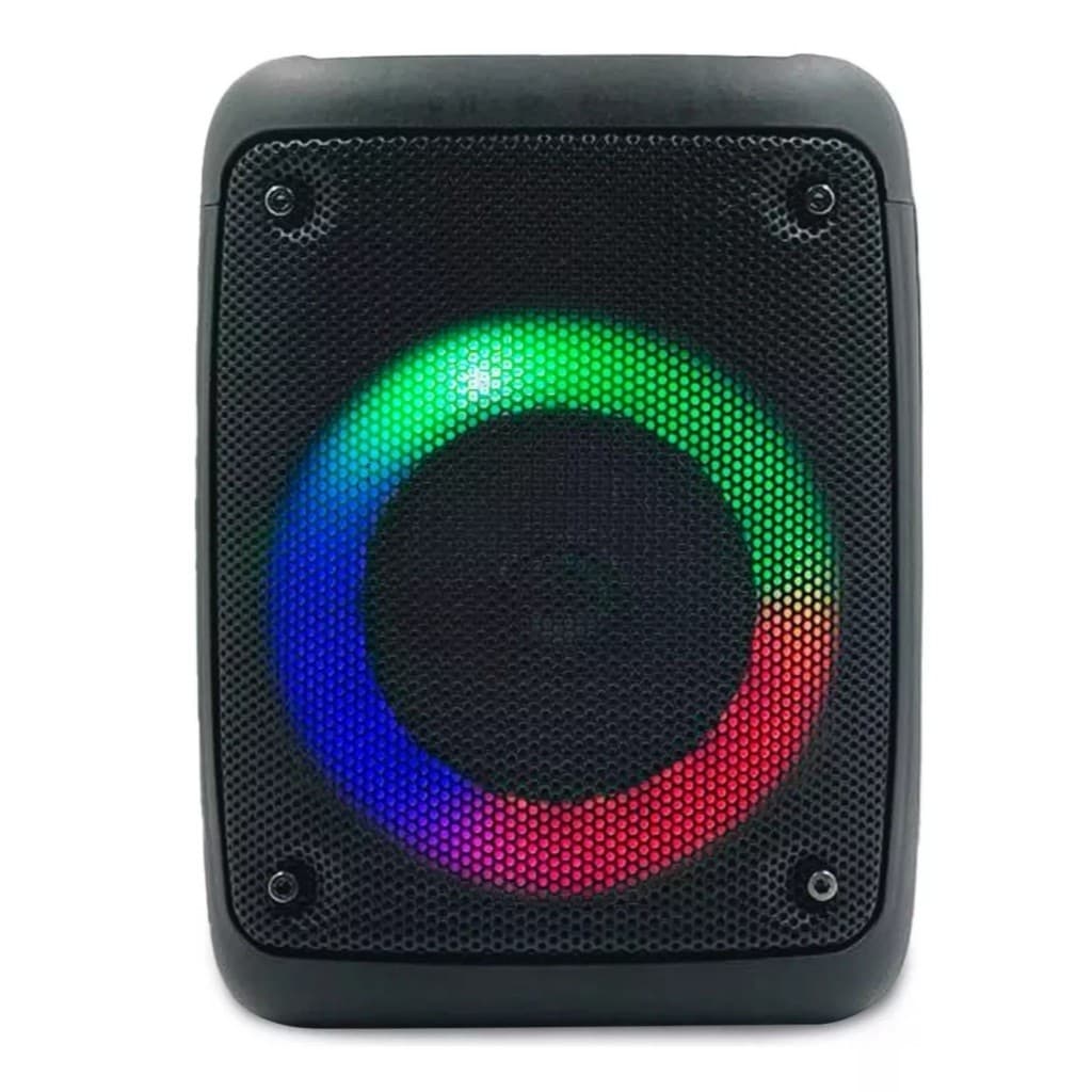 Caixa de Som Bluetooth Caixinha Som Portatil Potente com Excelentes Graves Luzes Radio Fm Usb