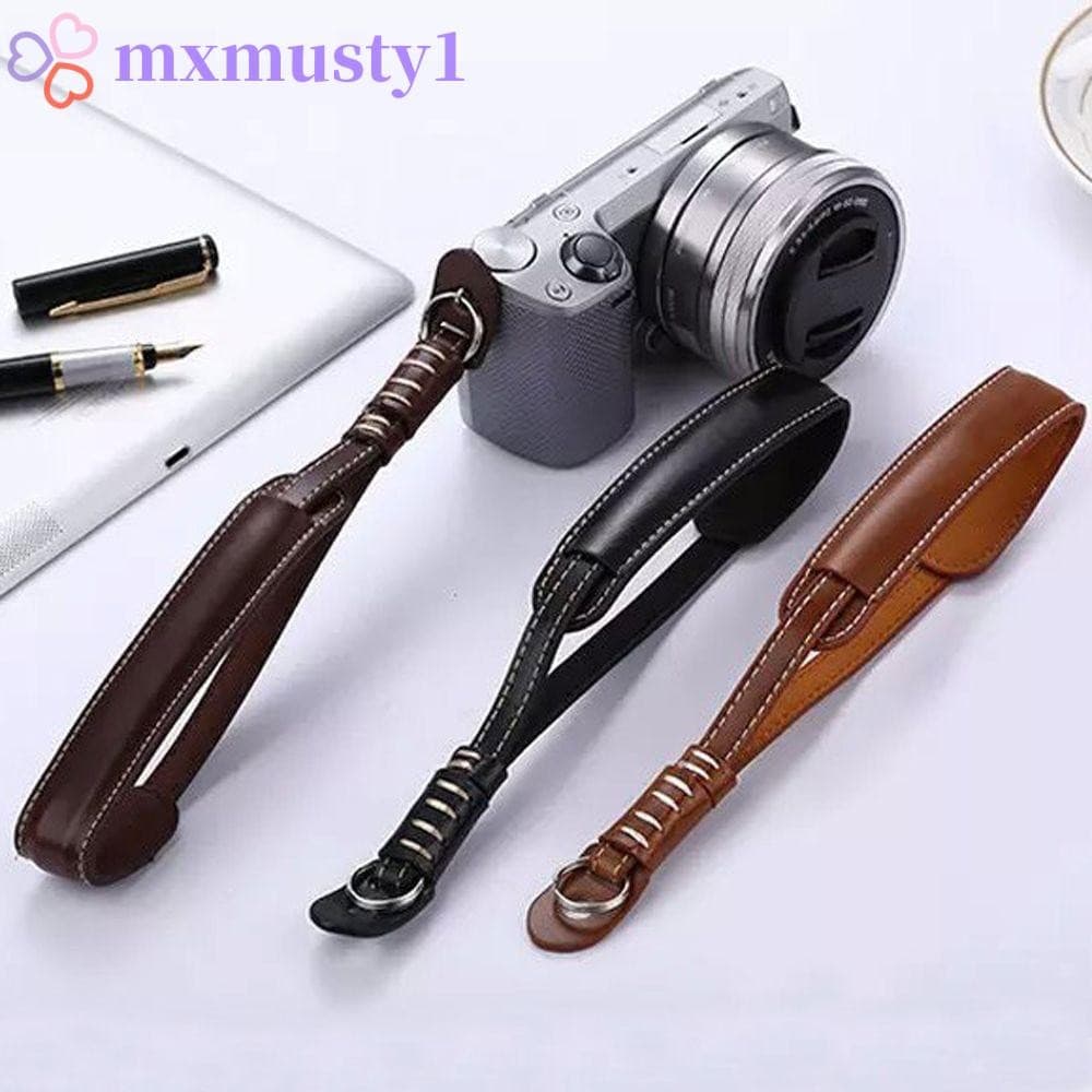 MXMUSTY Alça Para Câmera SLR Equipamento Corda De Mão Cordão De Couro PU