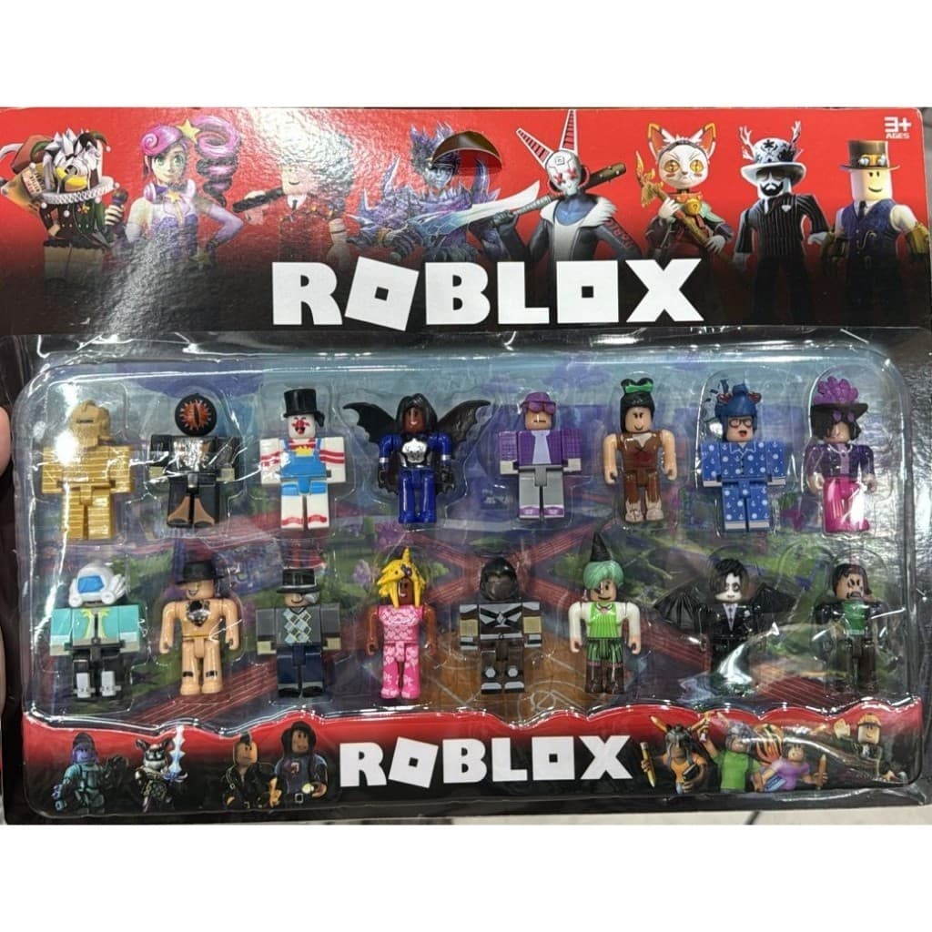 Lançamento Kit Roblox 16 Bonecos Articulados Cartela Grande Lego Kit Completo Linha Premium
