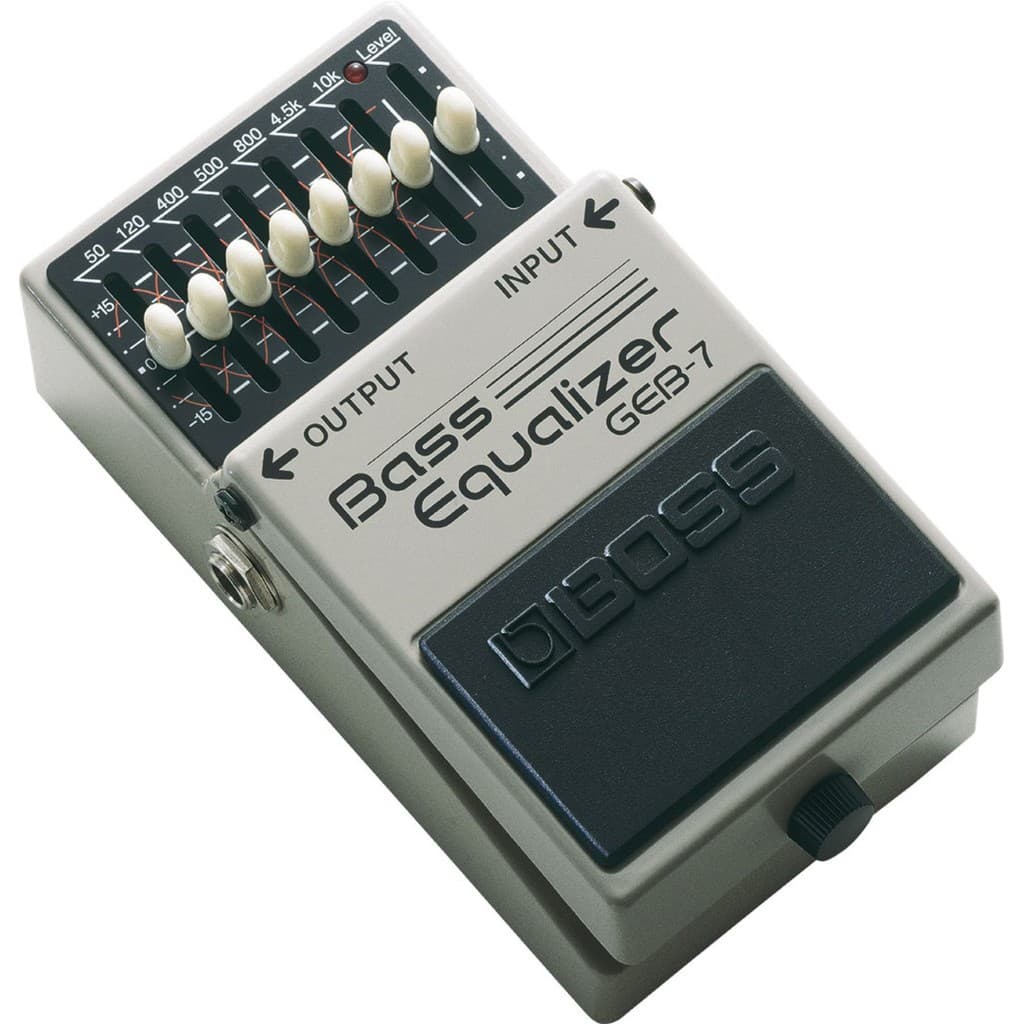 Pedal Efeito Para Contrabaixo Boss GEB-7 Equalizado 7 Bandas