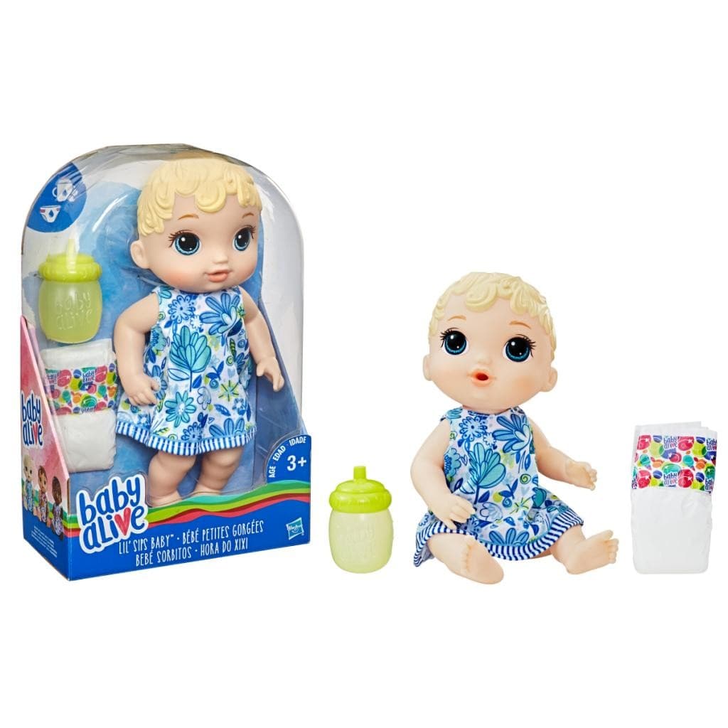Boneca Baby Alive Hora Do Xixi Loira Brinquedo Infantil Interativo Com Mamadeira Original Hasbro