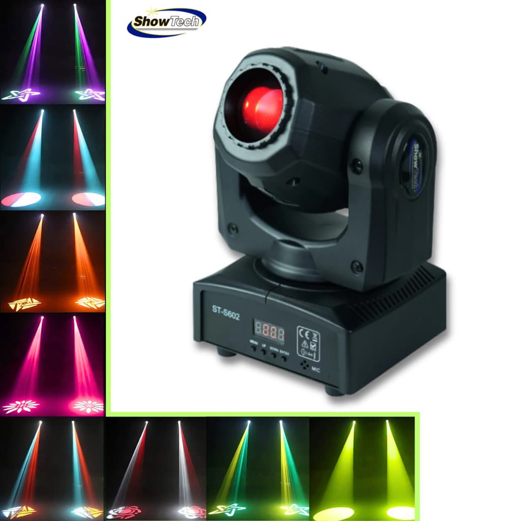 Mini Moving Spot 30w Dmx Luz Profissional Dj Festa St-s602 Showtech