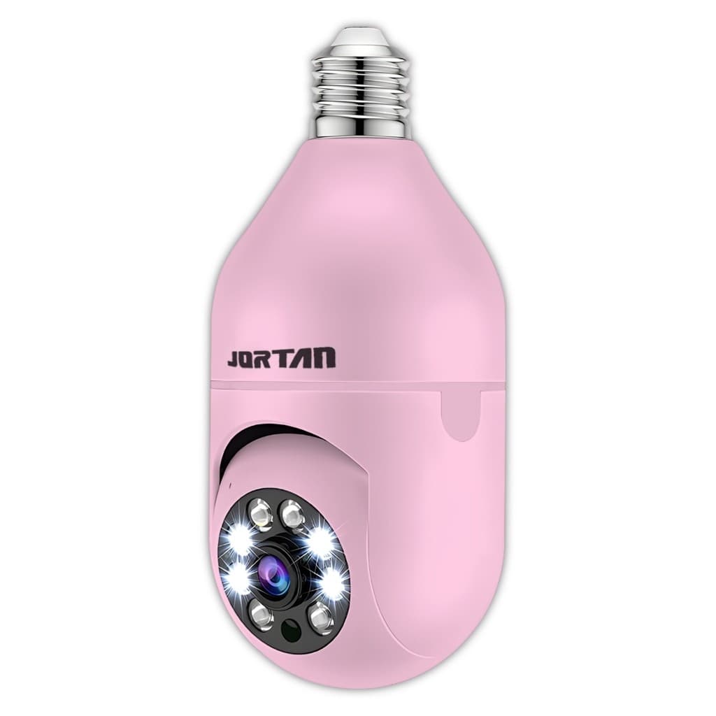 Mini IP Câmera de Segurança Wi-fi Rosa com Áudio Bidirecional Visão Noturna e Sensor de Movimento - com App YOOSEE
