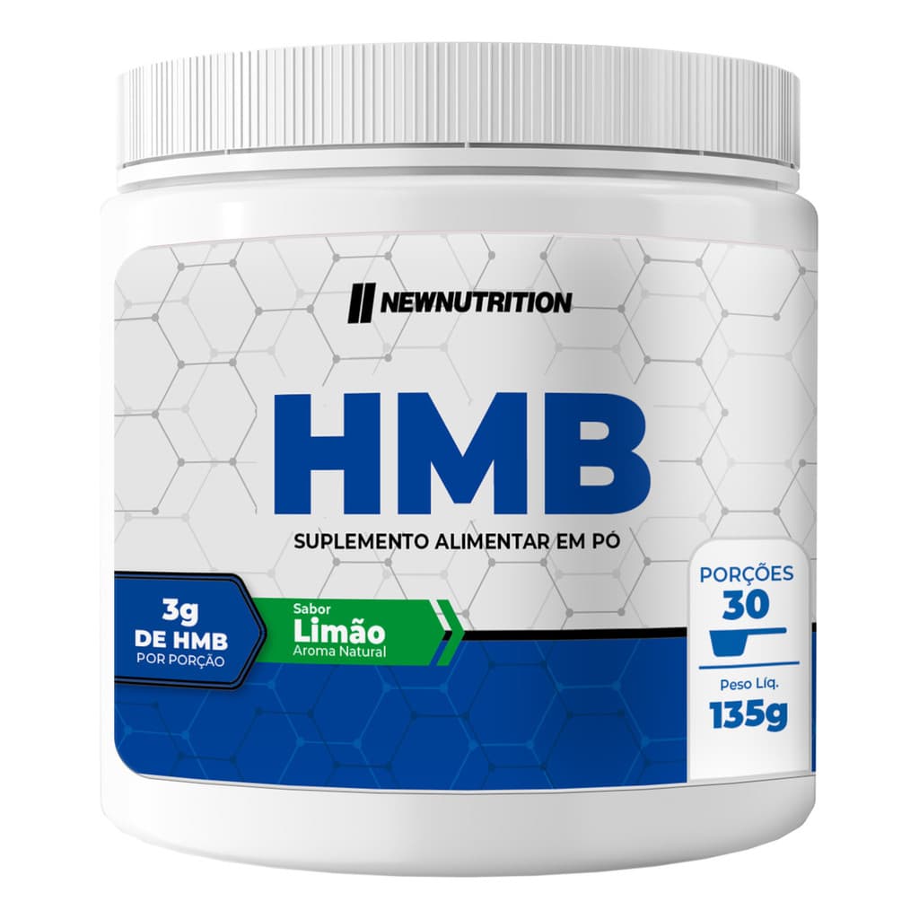 Suplemento Em Pó Newnutrition Hmb 3000mg Sabor Limão