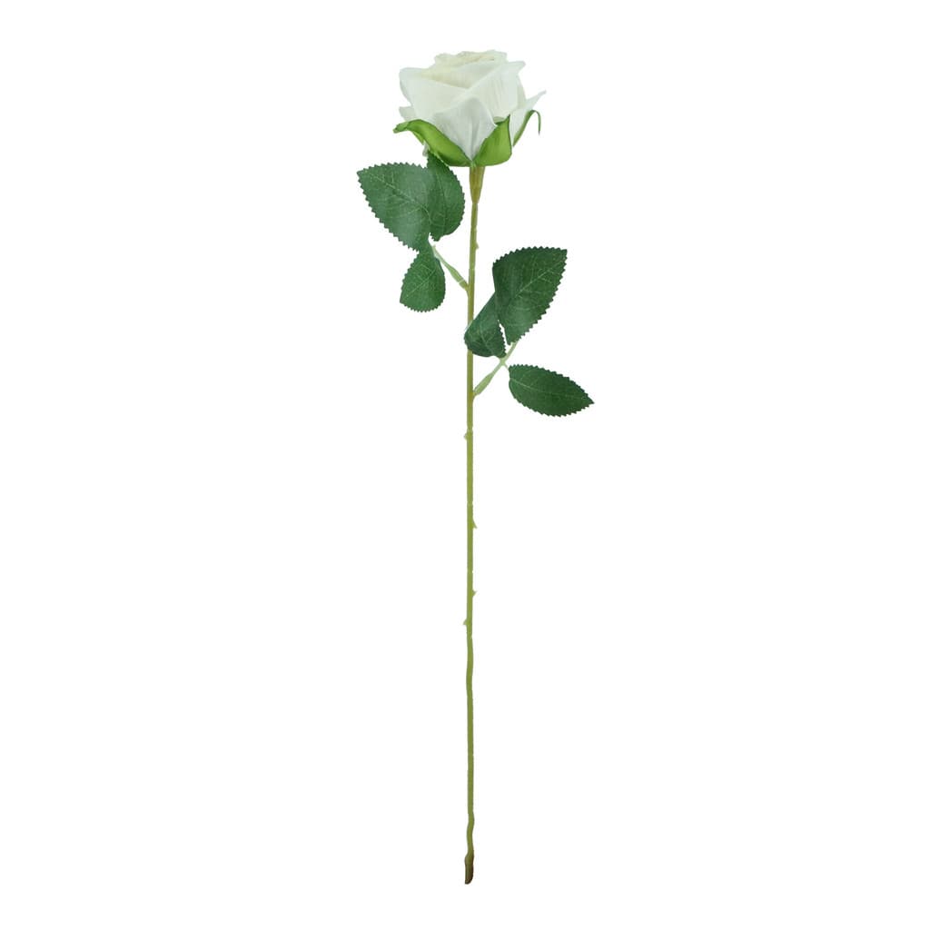 Rosa Branca Veludo Botão Artificial Botão de Rosa Presente Dia dos Namorados