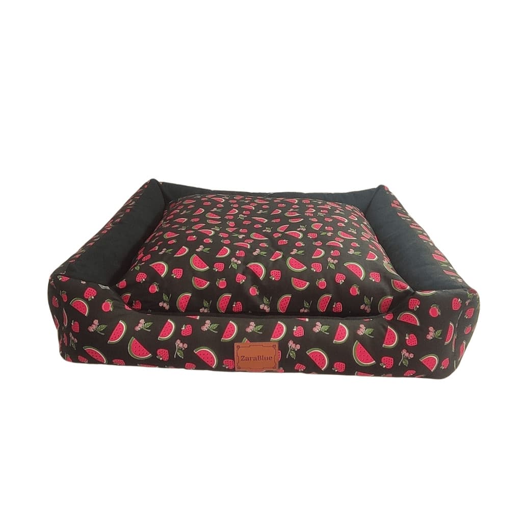 Cama para Cães King Tricoline Suede Melancia Premium Alta Qualidade e Conforto
