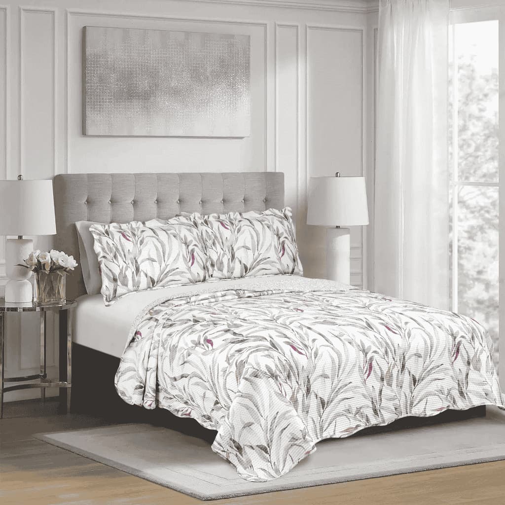 Cobre-Leito Garden Matelassê Estampado – Estampas Sortidas para Cama Solteiro, Casal, Queen e King