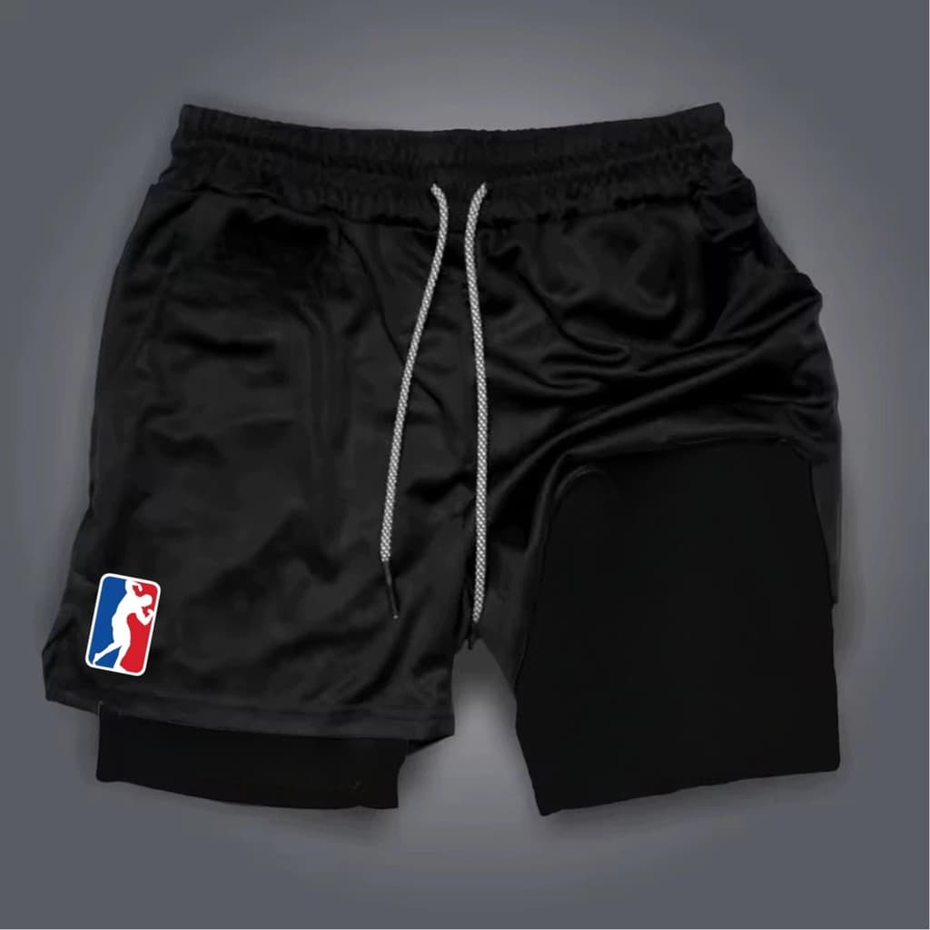Shorts Kong Bermuda 2 em 1 Para Academia arnold treino