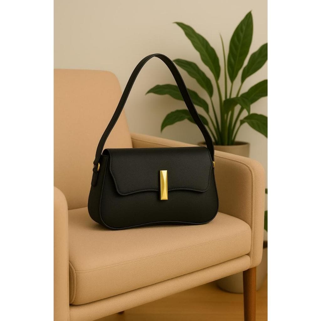 Bolsa de Ombro Feminina Estilosa Design Unico Em Onda Alça Ajustavel Promoçao