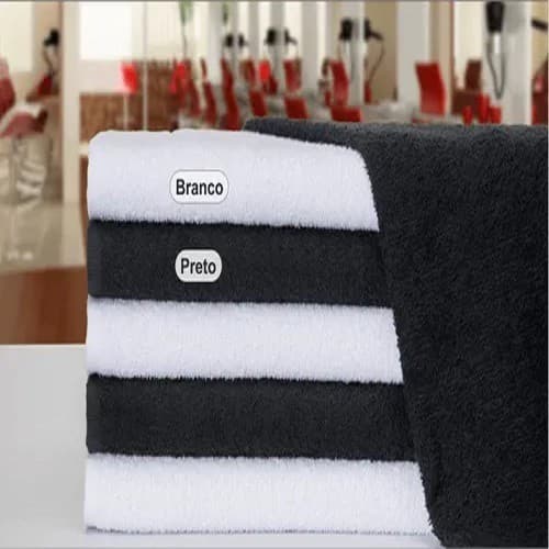 Kit Com 12 Toalhas de Rosto para Salão Simples - VS TOALHAS