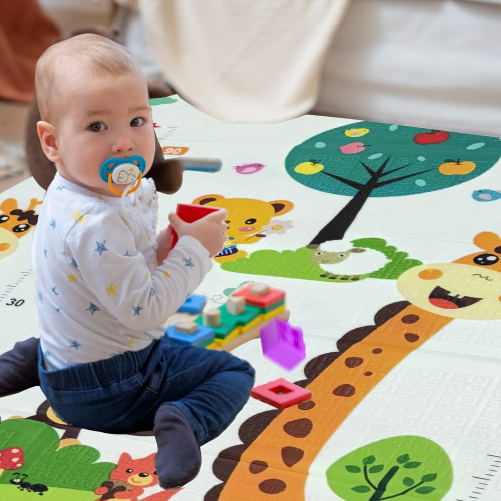 Tapete Interativo Dupla Face Infantil Impermeável Dobrável - AlvesPlastic