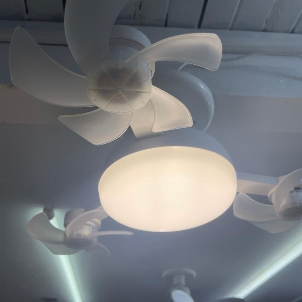 Ventilador de Bocal Drone 50W E27 Briled Branco Bivolt 3000/4000/6000K