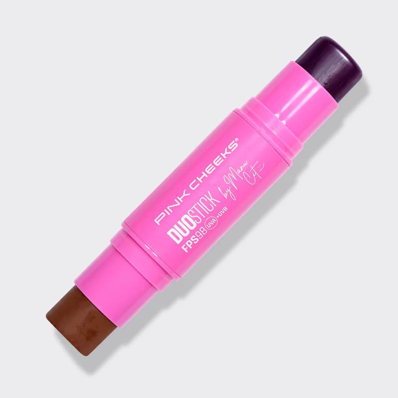 Duo Stick Ameixa e Bronzer Litoral FPS 98 FPUVA 46 by Manu Cit - Pink Cheeks