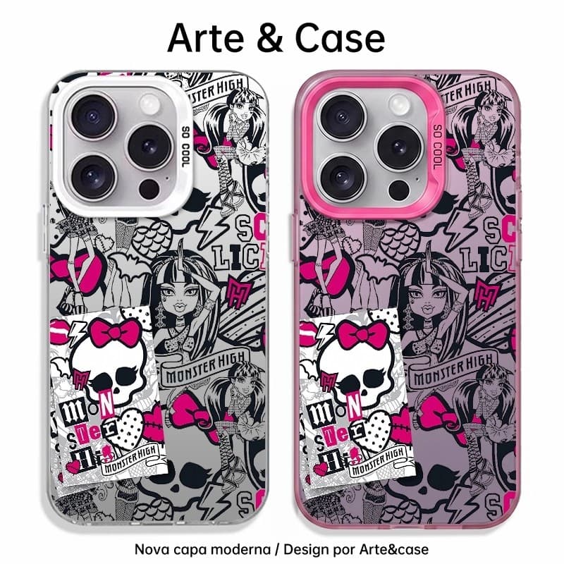Capinha de silicone fosca impacto-Menina da Monster High For MOTO E14 E15 G04 G05 G10 G24 G30 G34 G53 G54 G84