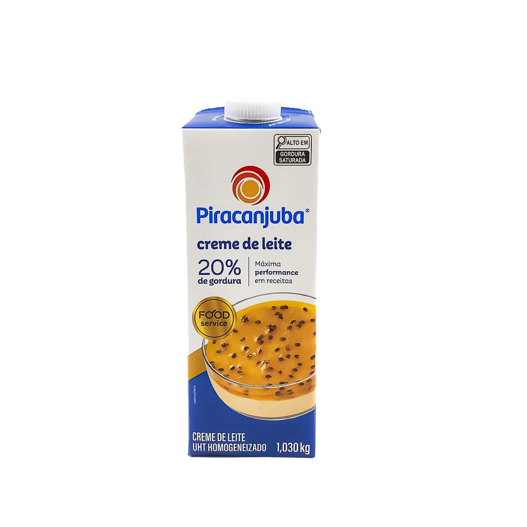 Creme De Leite 20% Gordura 1,003kg UHT Piracanjuba