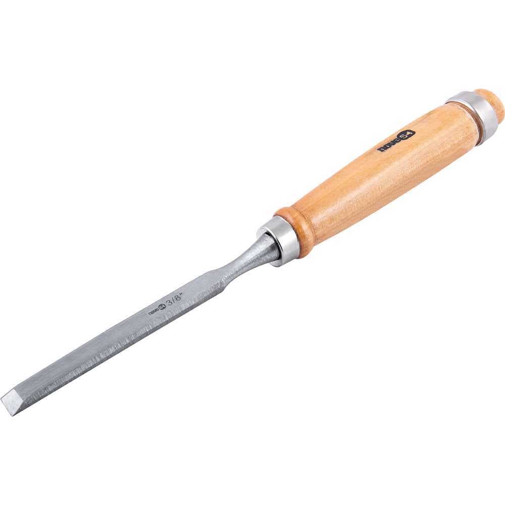 Formão chanfrado reto, com cabo de madeira, 3/8",
NOVE54
