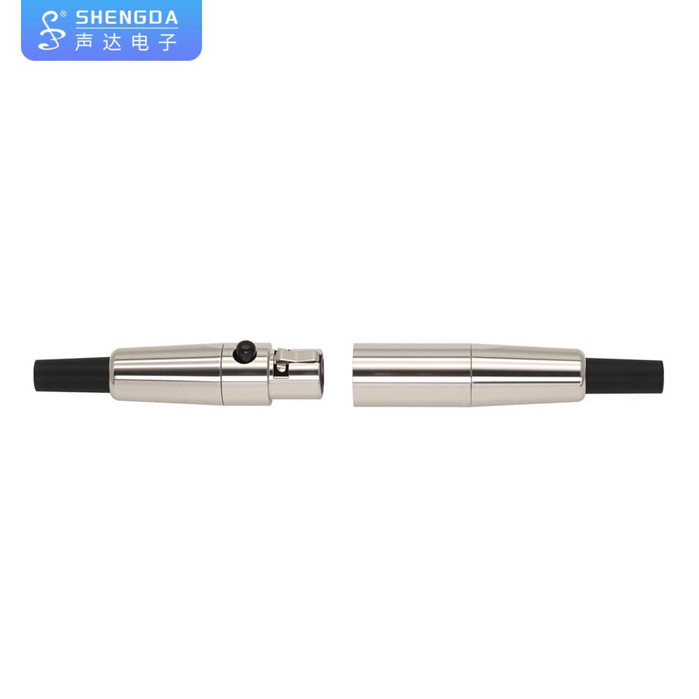 Vendo conectores mini XLR de alta qualidade Soundda SA121C-4.5/ SA122C-4.5, totalmente em cobre.