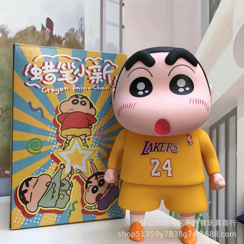 Nova versão Q de vinil do artesanato Nohara Shinnosuke, Shiro e Daiso Crayon Shin-chan, modelo de figura, ornamento, bri