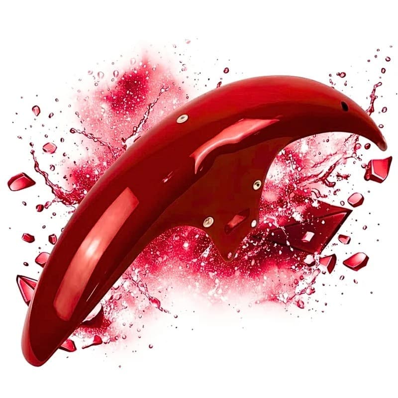 Carenagem Paralama Dianteiro Cg Titan 125 Vermelho 1995 1996 1997 1998 1999 Vermelho Maceió e Guaraú Pintado Envernizado