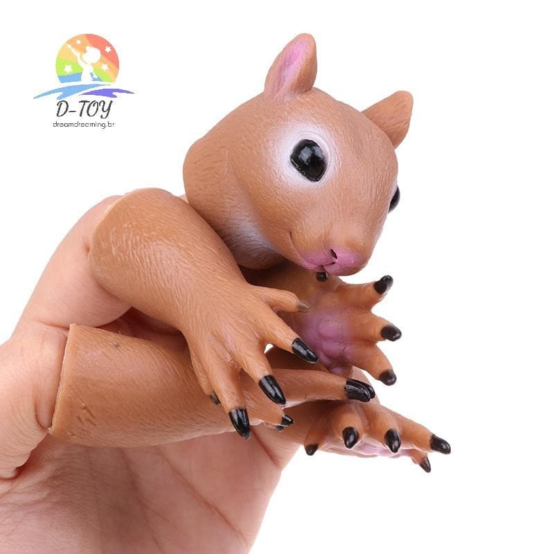 D-Squirrel Dedo Fantoche De Mão Novidade Brinquedos Para Crianças Festa De Aniversário Cosplay Brinquedo Presente .