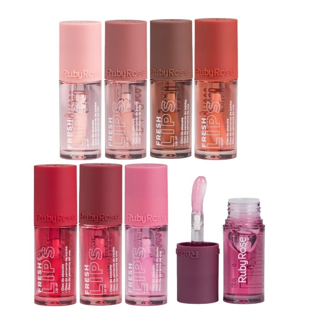 Kit C/4 Lip Oil Fresh Lips- Hbl6526  Rubyrose