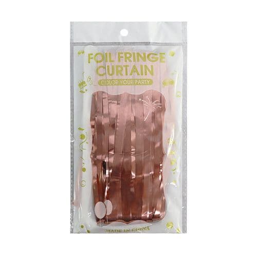 Cortina Metalizada Fitas Decoração Festa Rose Gold Brilho Festivo Fácil Pendurar Ambientes Modernos