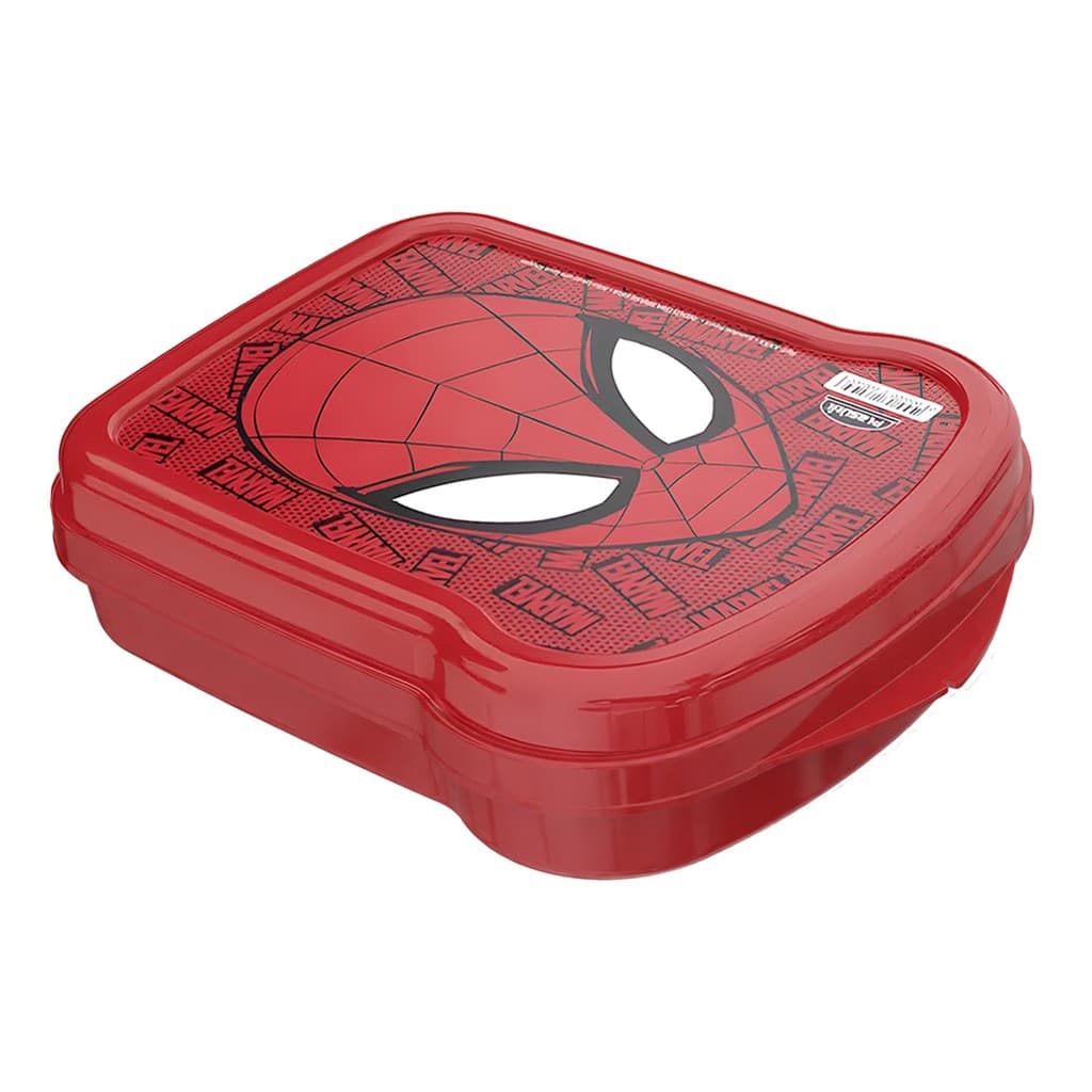 Sanduicheira Escolar Homem Aranha Herói Lancheira Mini Porta Lanches Infantil - Plasútil