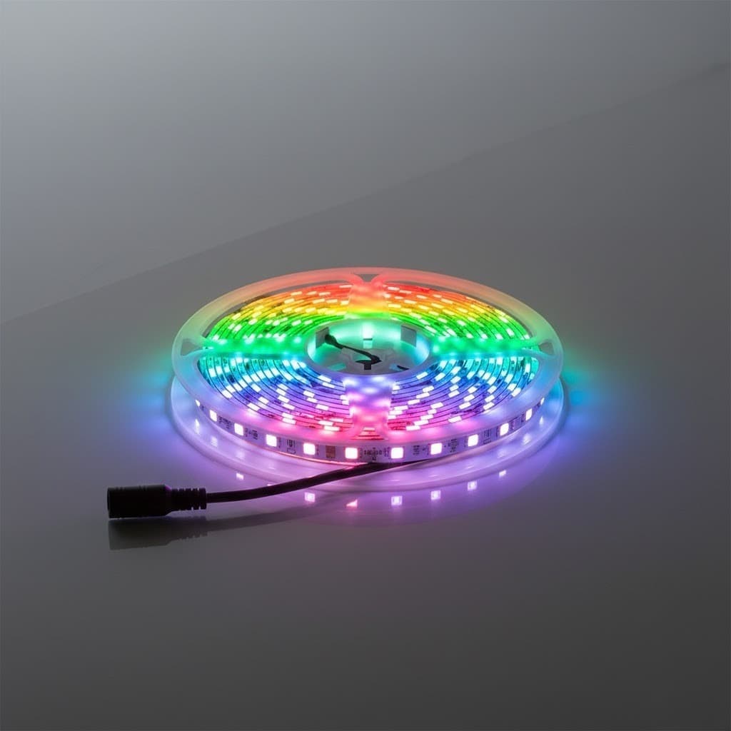 Fita LED RGB Endereçável 5 Metros 12V WS2811 Efeito Musical Gamer