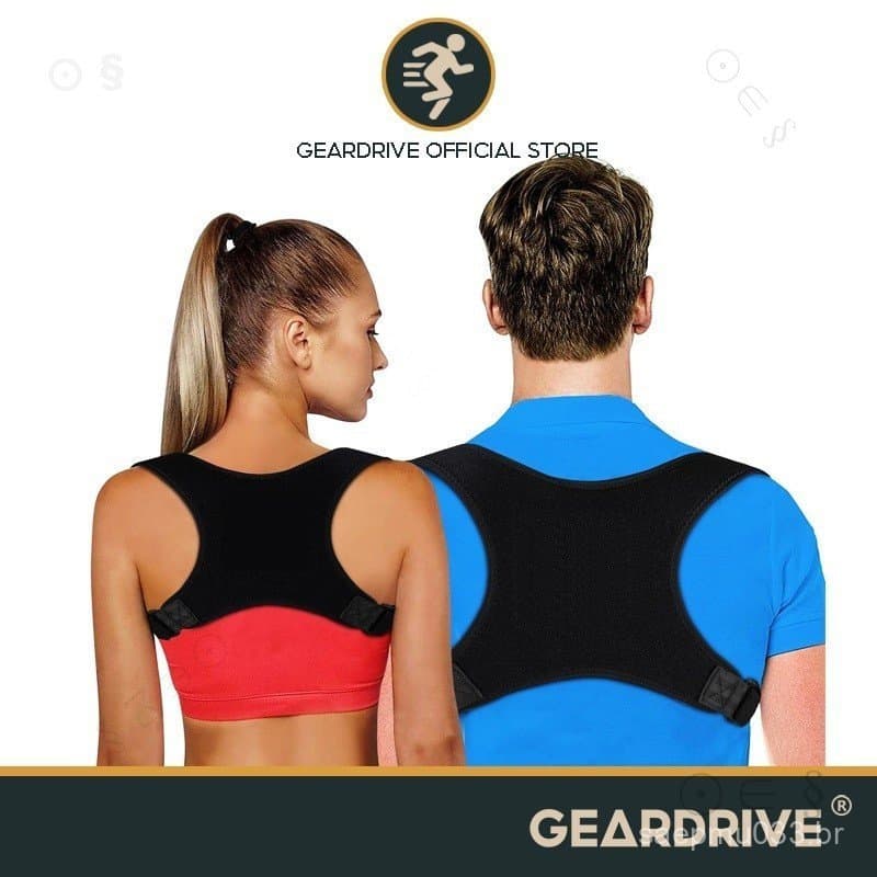 Corretor de Postura GEARDRIVE, Suporte para Costas Superiores, Pescoço e Ombros, Cinta de Alívio da Dor para Mulheres e