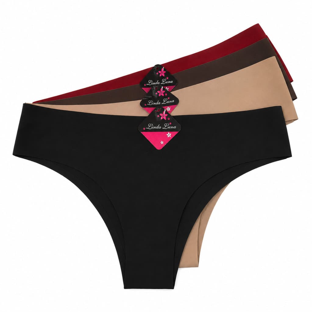 Kit 6 Calcinhas Tanga Feminina Sem Costura em Poliamida – Conforto, Discrição e Liberdade de Movimentos SCF