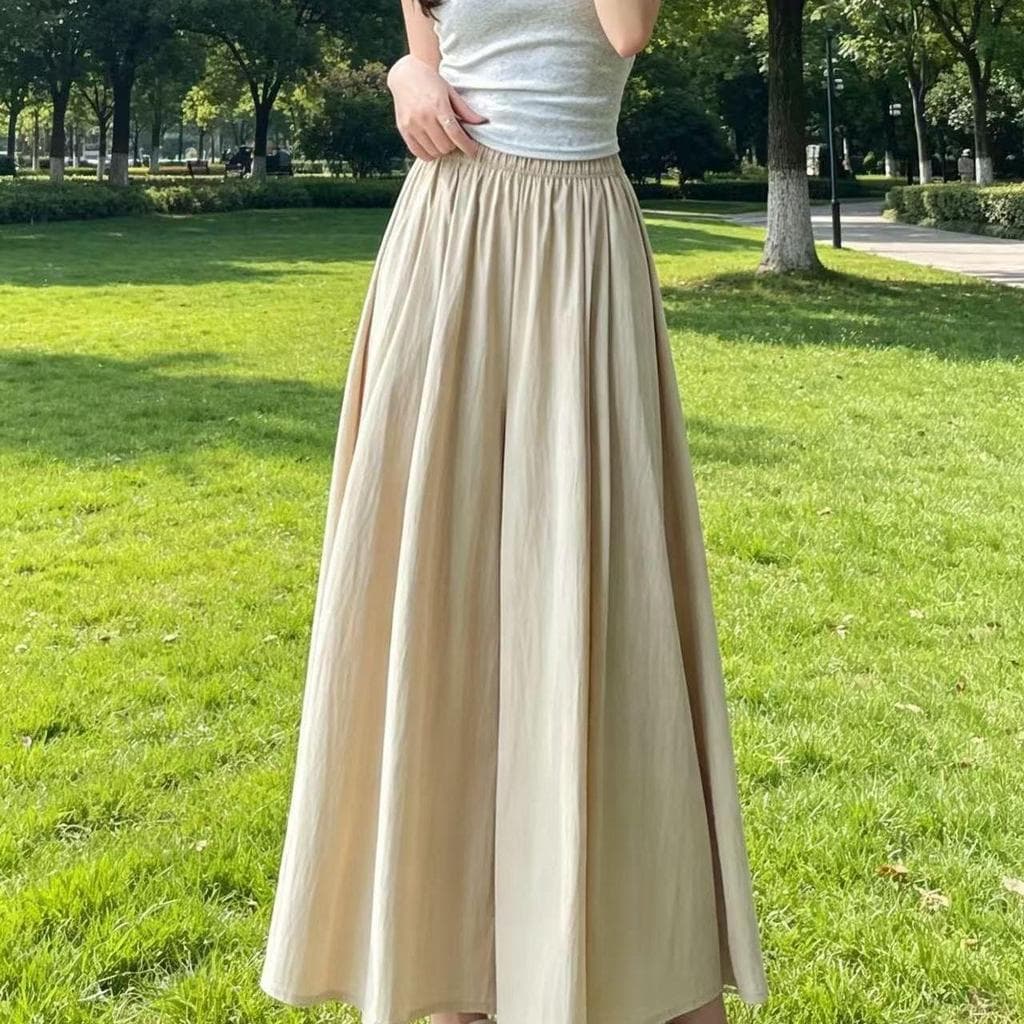 [Venda com desconto por tempo limitado] Figura em formato de pêra feminina culottes femininos cintura alta bainha grande